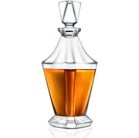 Home Bar Whiskey Decanter, Whiskey Glass Decanter Aerator Set with Four 850ml Whiskey Glasses