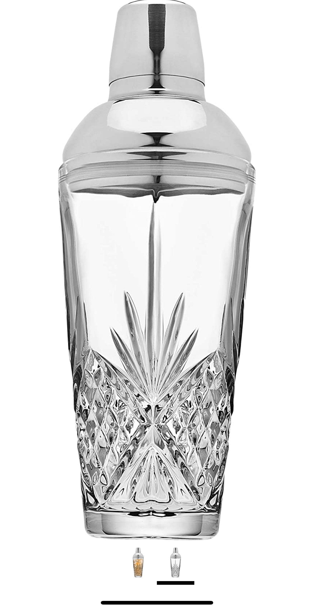 Godinger Dublin Cocktail Shaker, Martini Shaker, 17oz