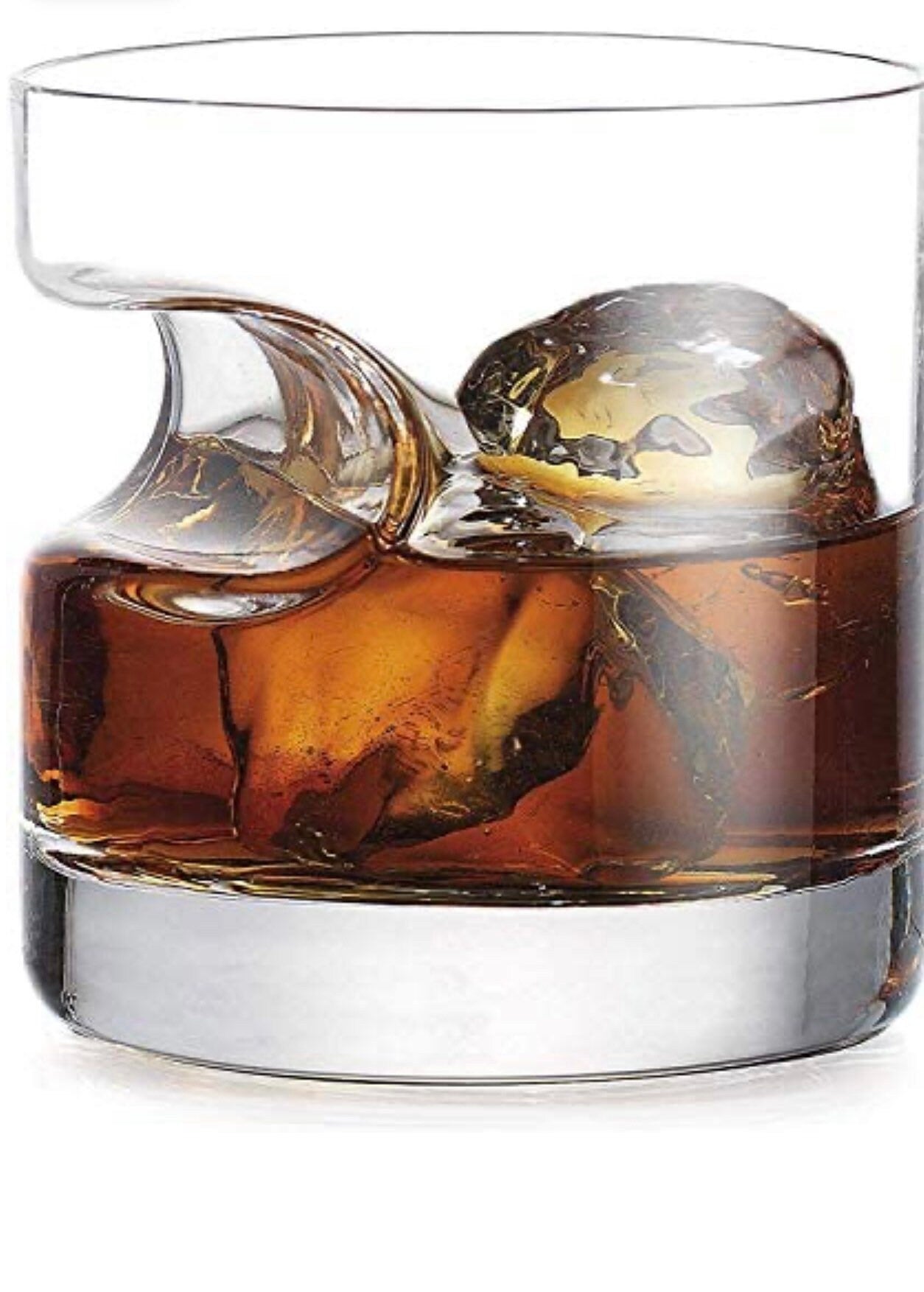 Cigar Whiskey Glass - Old Fashioned Whiskey Glasses With Indented Cigar Rest, Gifts for Men