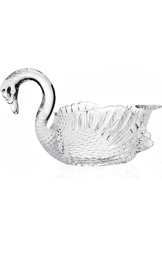 Godinger Swan Centerpiece Bowl Crystal Giftware