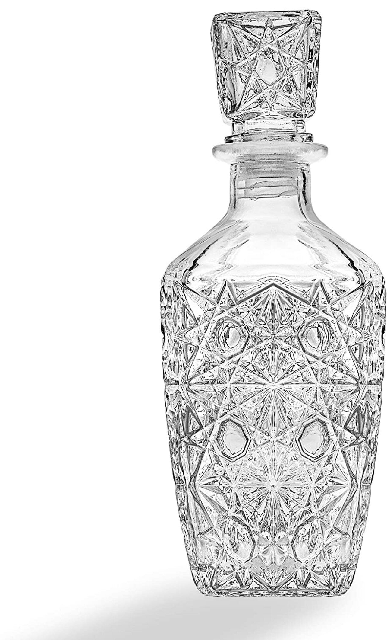 Godinger studio crystal whiskey decanter set