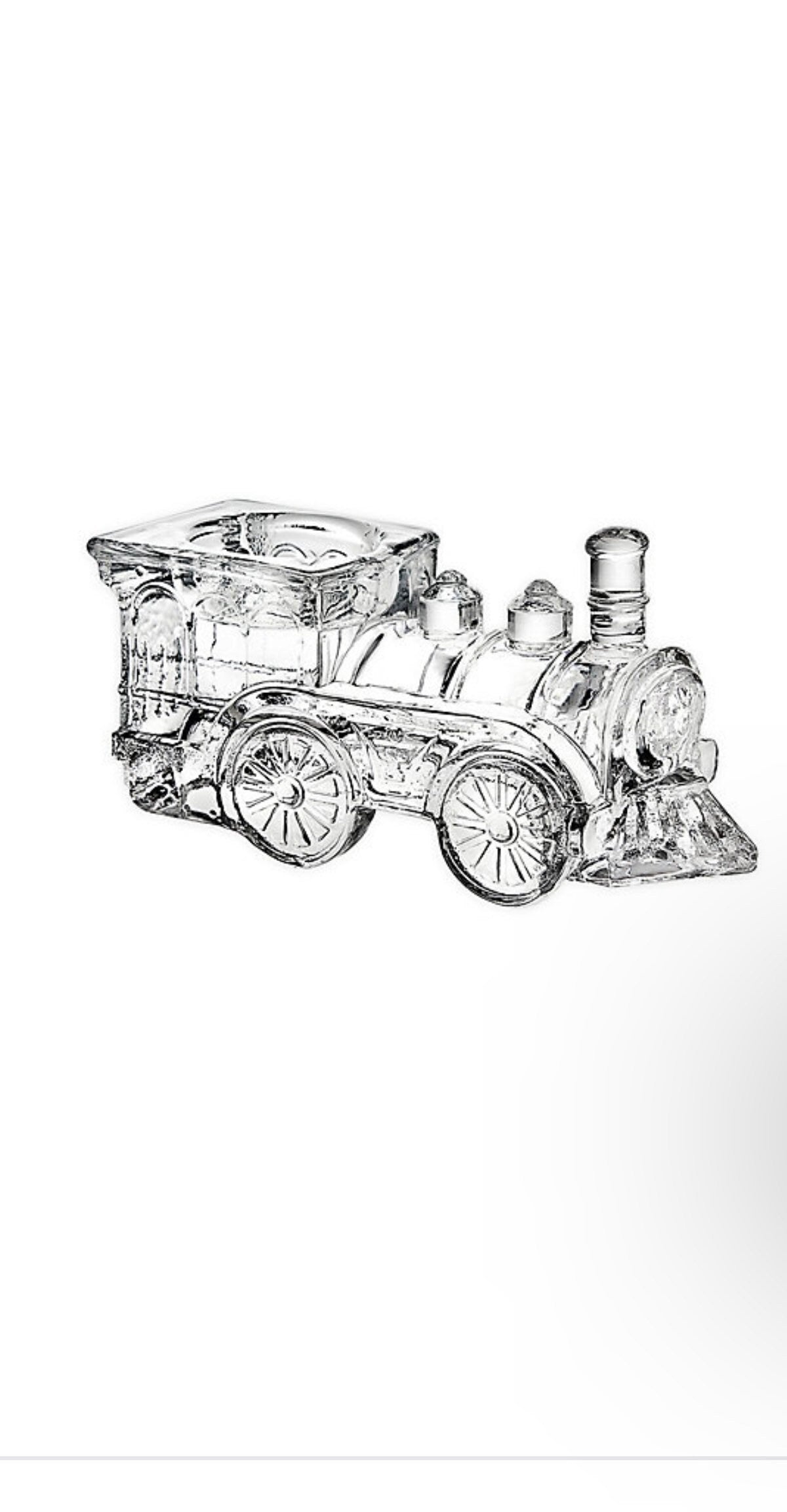 Godinger Votive Candle Holder Holiday Crystal Train Engine