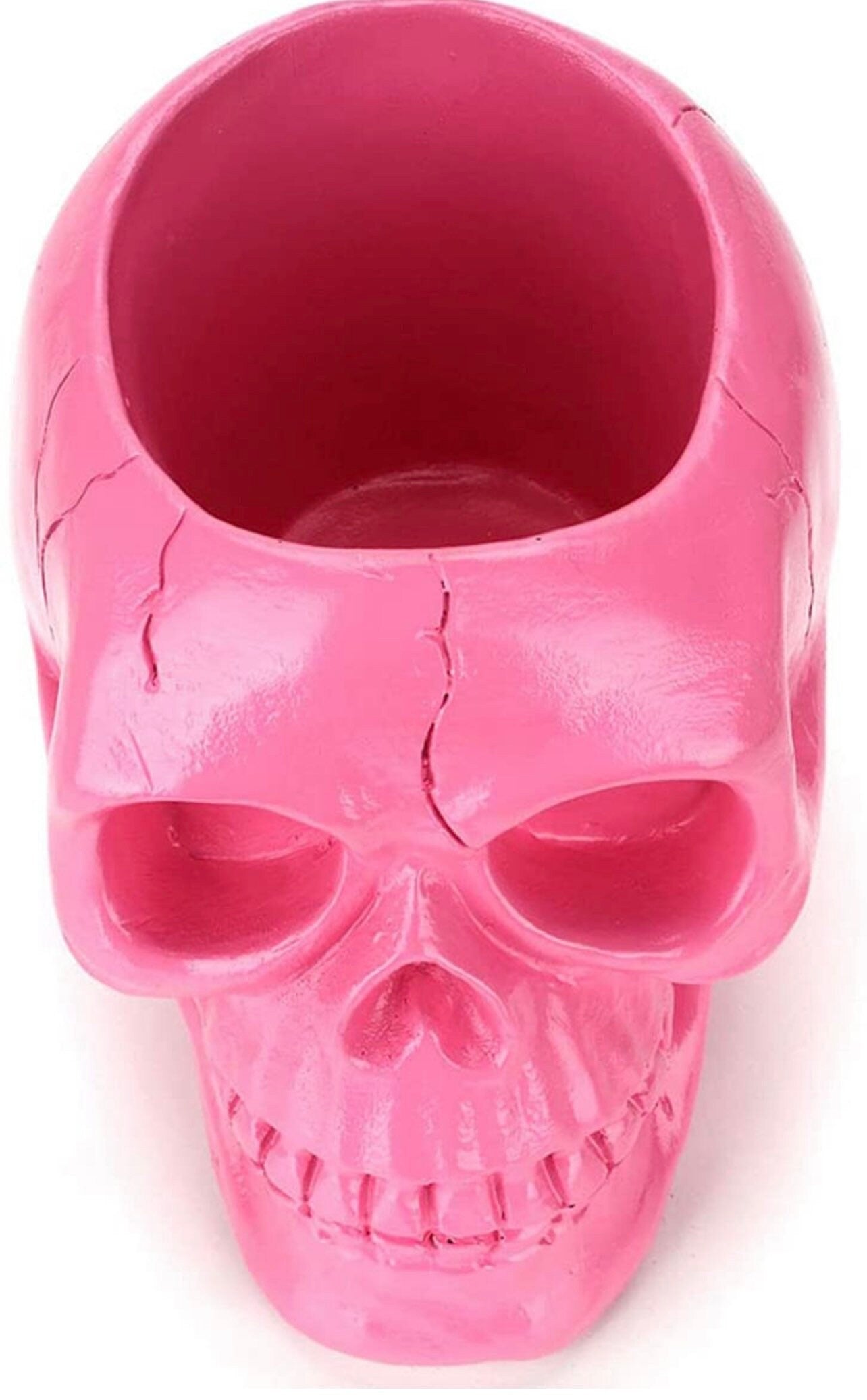 Creative Skull Head Makeup Brush Holder,Make Up Brush Case,Organizer Cosmetic Organizer,Pen Holder