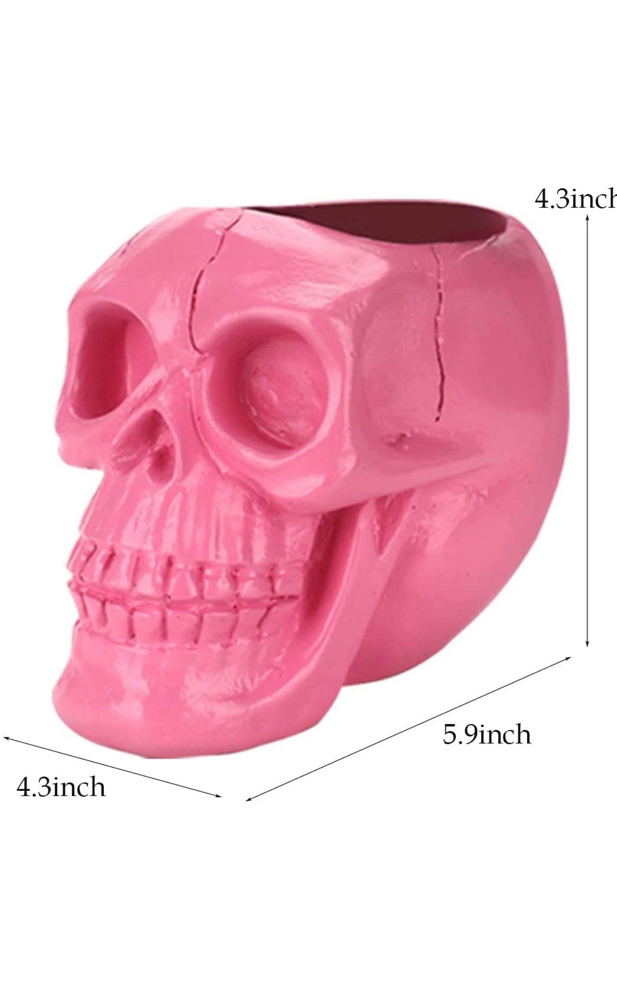 Creative Skull Head Makeup Brush Holder,Make Up Brush Case,Organizer Cosmetic Organizer,Pen Holder