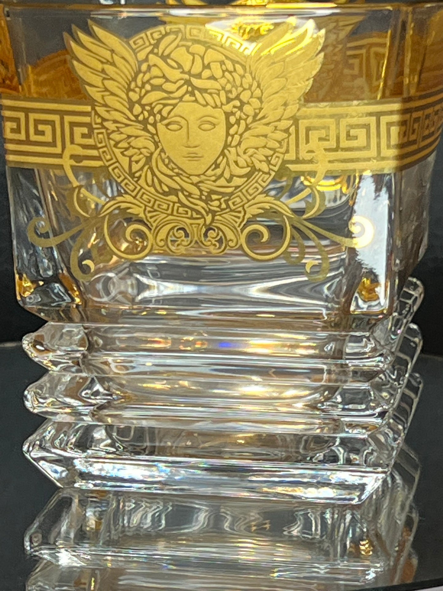 Medusa Painted Gold Head Wine Glass Creative Crystal Glass Whiskey Glass Foreign Wine Glass Multifunctional Beer Glass Water Glass