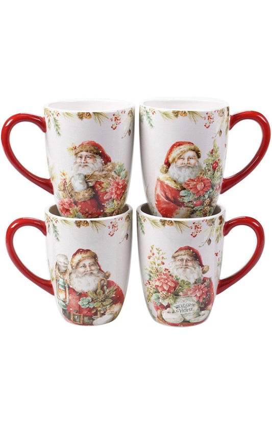 Christmas Story 22 oz. Mugs, Set of 4 by Lisa Audit