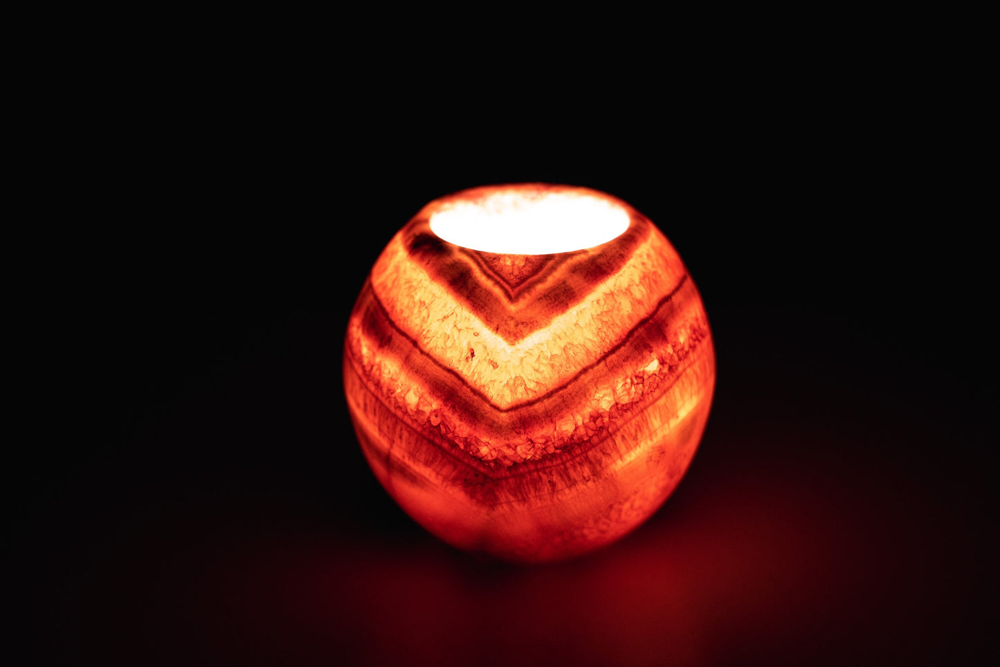 Alabaster Candle Holder - Tealight and Votive Candles Holders with Amber Glow for Home Décor Natural Stone Soothing