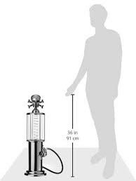 Godinger Gas Pump Skull Crossbones Fini Dispenser