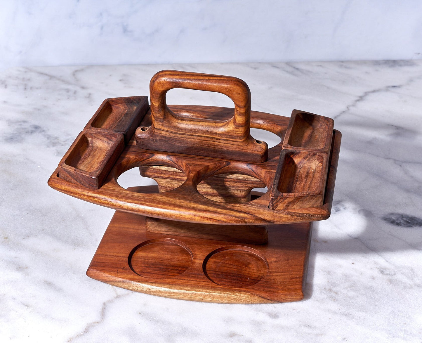 Snack table, Wooden serving tray, Picnic Table, Beer Bottle Serving Tray Beer bottle holder Beer Cocktail Crate